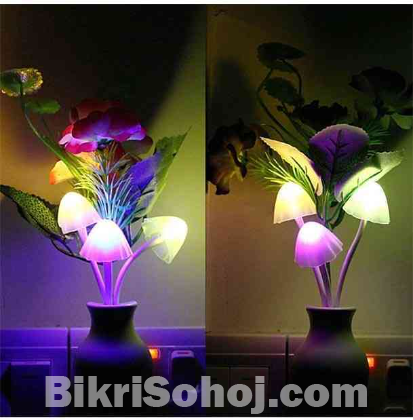 Mushroom Sensor LED Night Light Wall Lamp